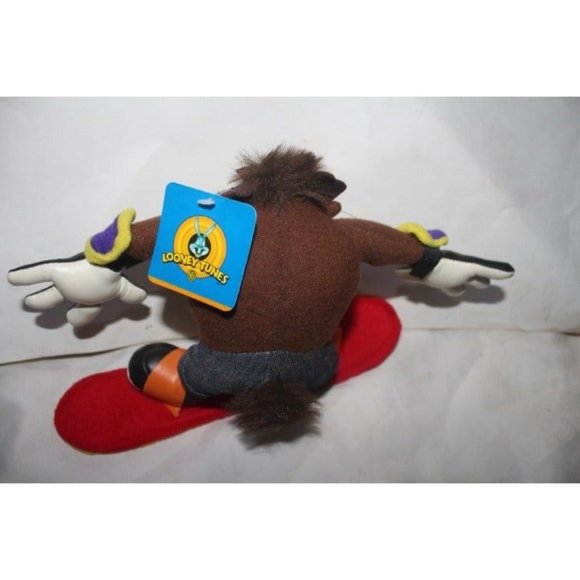 COPY - Looney Tunes DISNEY TASMANIAN Devil Plush Doll on Skateboard Snowboard 8… - Picture 2 of 6